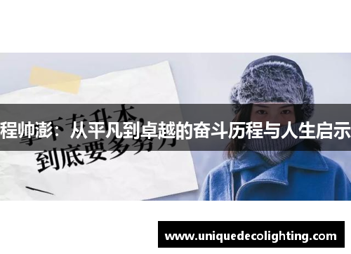 程帅澎：从平凡到卓越的奋斗历程与人生启示